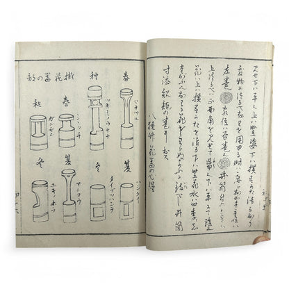 Yōshin-ryū Kadō Shoden (Ikebana Manual) – 容真御流 華道初傳 三才之巻 – Meiji-era Japanese Flower Arrangement Textbook – Imperial Court School-B32