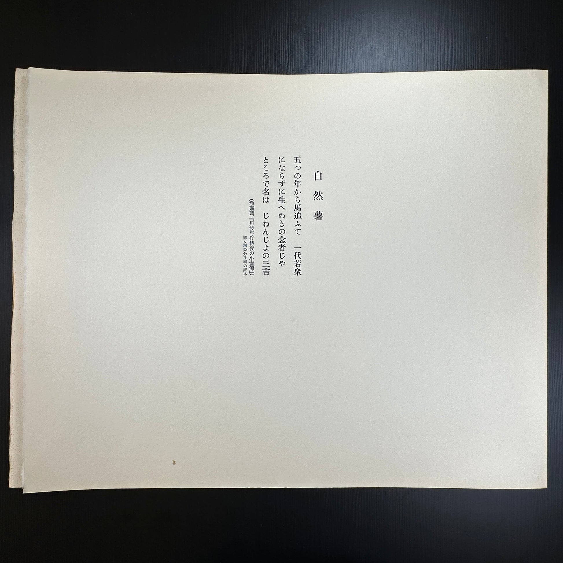 Yusui Toku Unai Series Shizen Kaoru 自然薫 1978 Showa Japanese woodblock print, boy and dragonfly, Zen nature symbolism, Kaga Yuzen textile style on washi paper