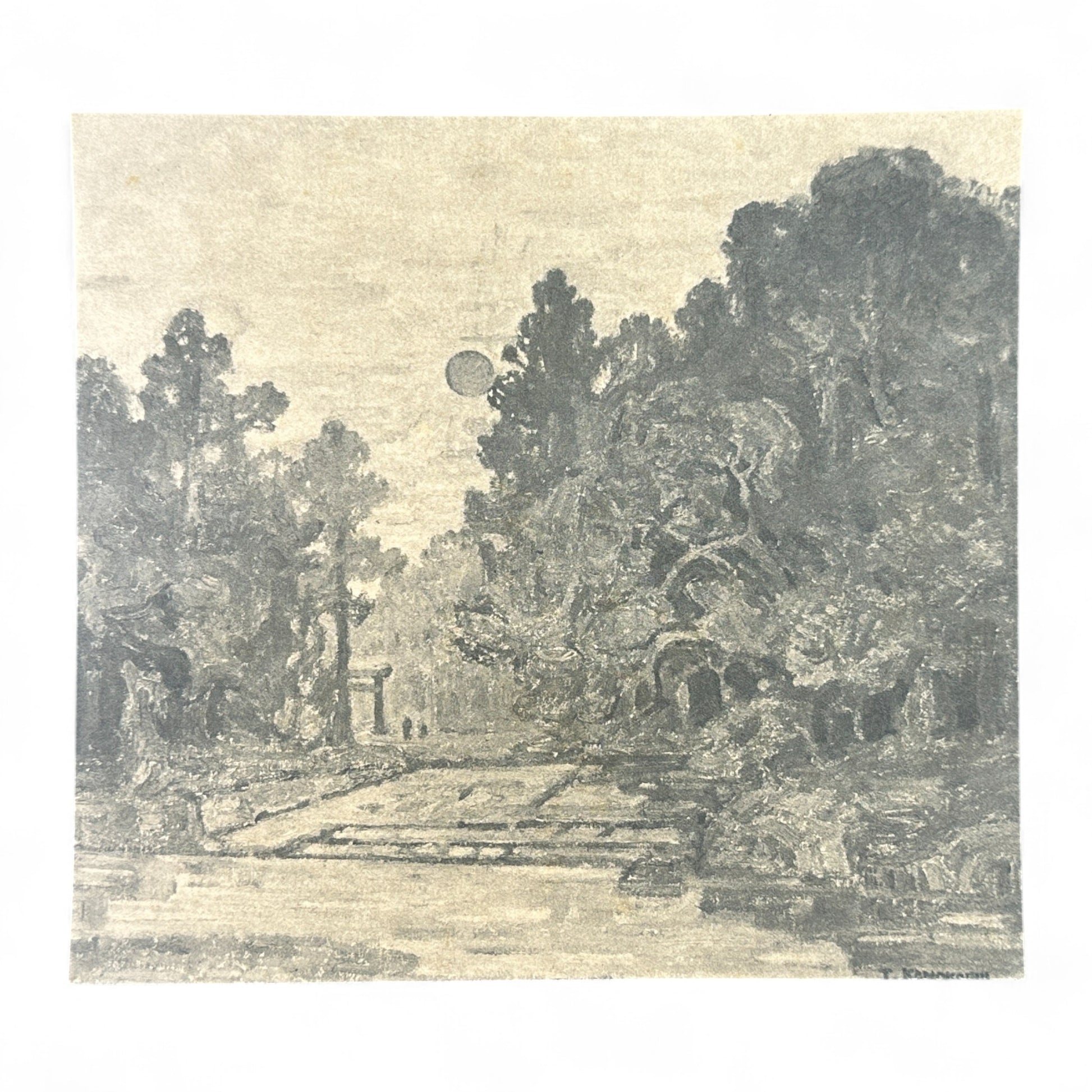 Partial set of 17 sheets from early Shōwa-era Japanese art portfolio Gendai Goju Meika Shogashu with Nihonga paintings and calligraphy by modern masters on washi paper