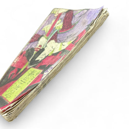 Late Edo Japanese Samurai Illustrated Woodblock Storybook – Rare Warrior Tale in Traditional Kusazōshi Style-B38