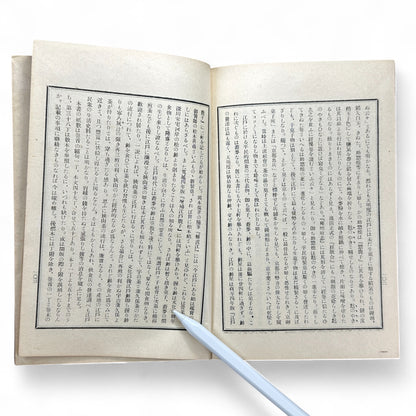 Taishō-Era Japanese Classical Literature Commentary Book – Traditional Stitched Binding Edition-B40