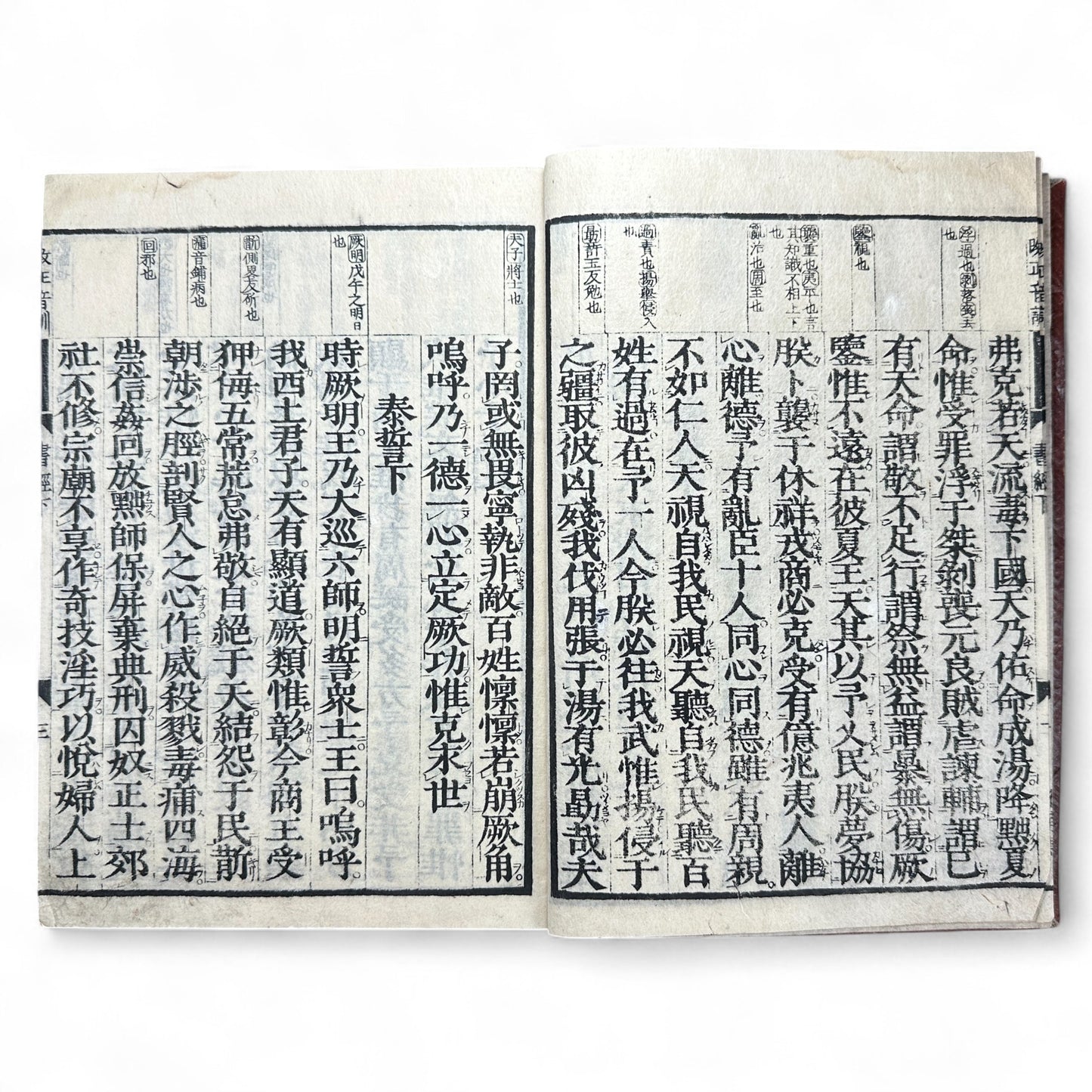 Edo-Meiji Era Japanese Woodblock Edition of the Confucian “Book of Documents” (Shujing) – Traditional Kanbun Classic-B41