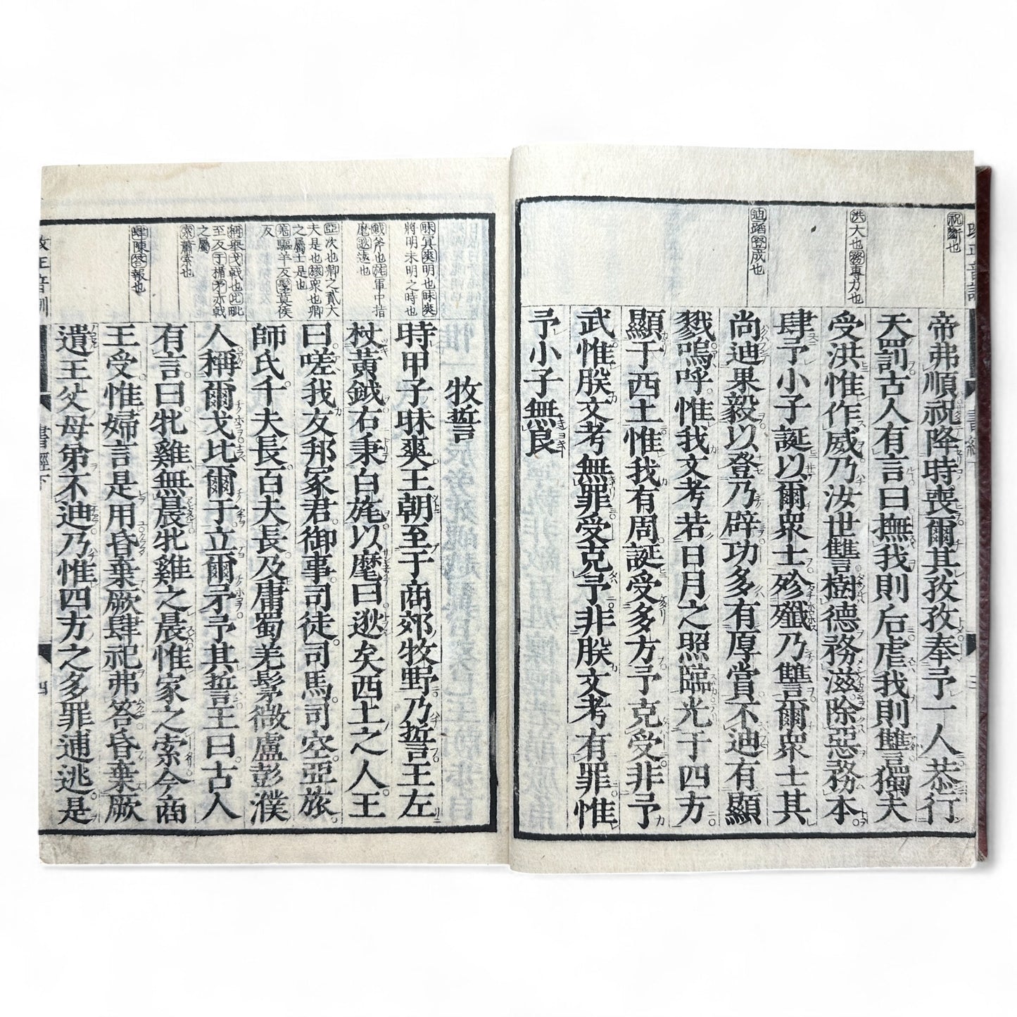 Edo-Meiji Era Japanese Woodblock Edition of the Confucian “Book of Documents” (Shujing) – Traditional Kanbun Classic-B41
