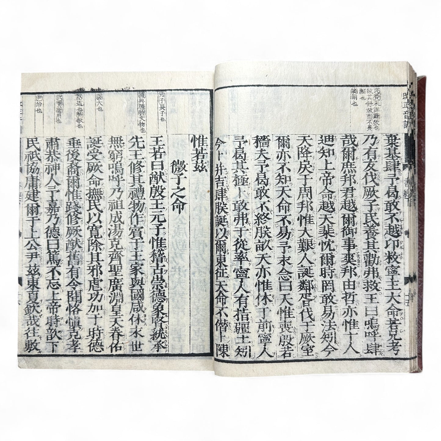Edo-Meiji Era Japanese Woodblock Edition of the Confucian “Book of Documents” (Shujing) – Traditional Kanbun Classic-B41
