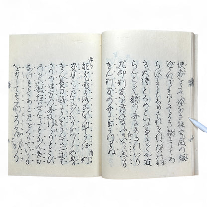 Meiji 14 (1881) 潜書殿室 Senshodon-shitsu – Early Japanese Literary Book – Gold-Flecked Washi Cover – Meiji-Era Calligraphy Edition-B43