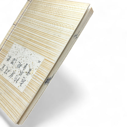 Meiji 14 (1881) 潜書殿室 Senshodon-shitsu – Early Japanese Literary Book – Gold-Flecked Washi Cover – Meiji-Era Calligraphy Edition-B43