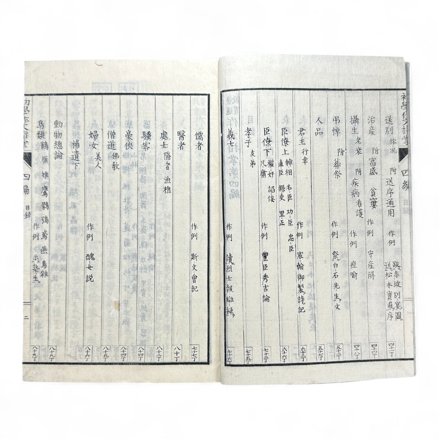 Meiji 37 (1904) 普通教育作文指導 第四編 – Japanese Composition Instruction Book – Meiji-Era Educational Text-B45