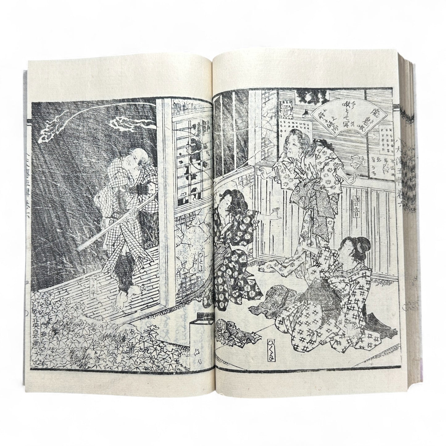 Nansō Satomi Hakkenden 南總里見八犬傳 – Meiji Woodblock-Printed Samurai Novel by Kyokutei Bakin – Volume 10-B46