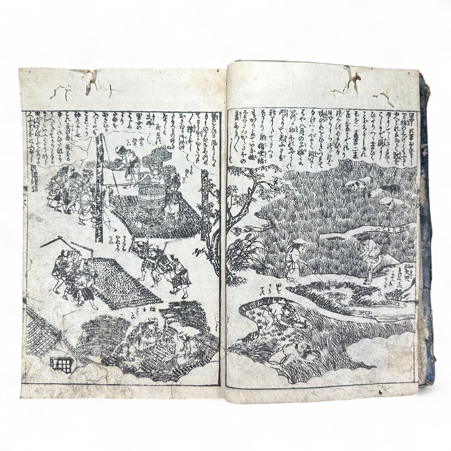 Onna Daigaku Takarabako 女大学宝箱 – Edo Period Woodblock-Printed Moral Text for Women – Hand-Colored Illustrations – c.1840s Japan-B48