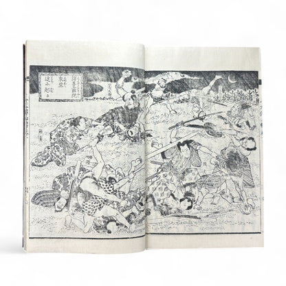 Nansō Satomi Hakkenden 南總里見八犬傳 Vol. 8 — Edo Period Japanese Woodblock Book by Kyokutei Bakin & Utagawa Yoshimune-B50