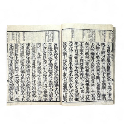 Shujing 書經 — Edo-Meiji Era Japanese Woodblock Edition of the Confucian “Book of Documents” (儒教經典 古書)-B54