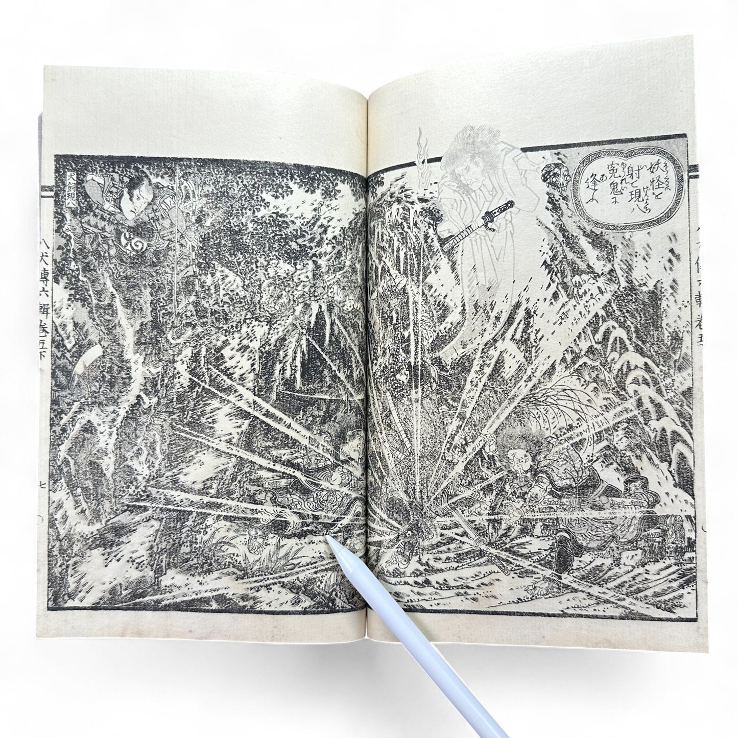 Nansō Satomi Hakkenden 南總里見八犬傳 Vol.12 — Meiji-Era Illustrated Japanese Novel (Kyokutei Bakin 曲亭馬琴)-B55