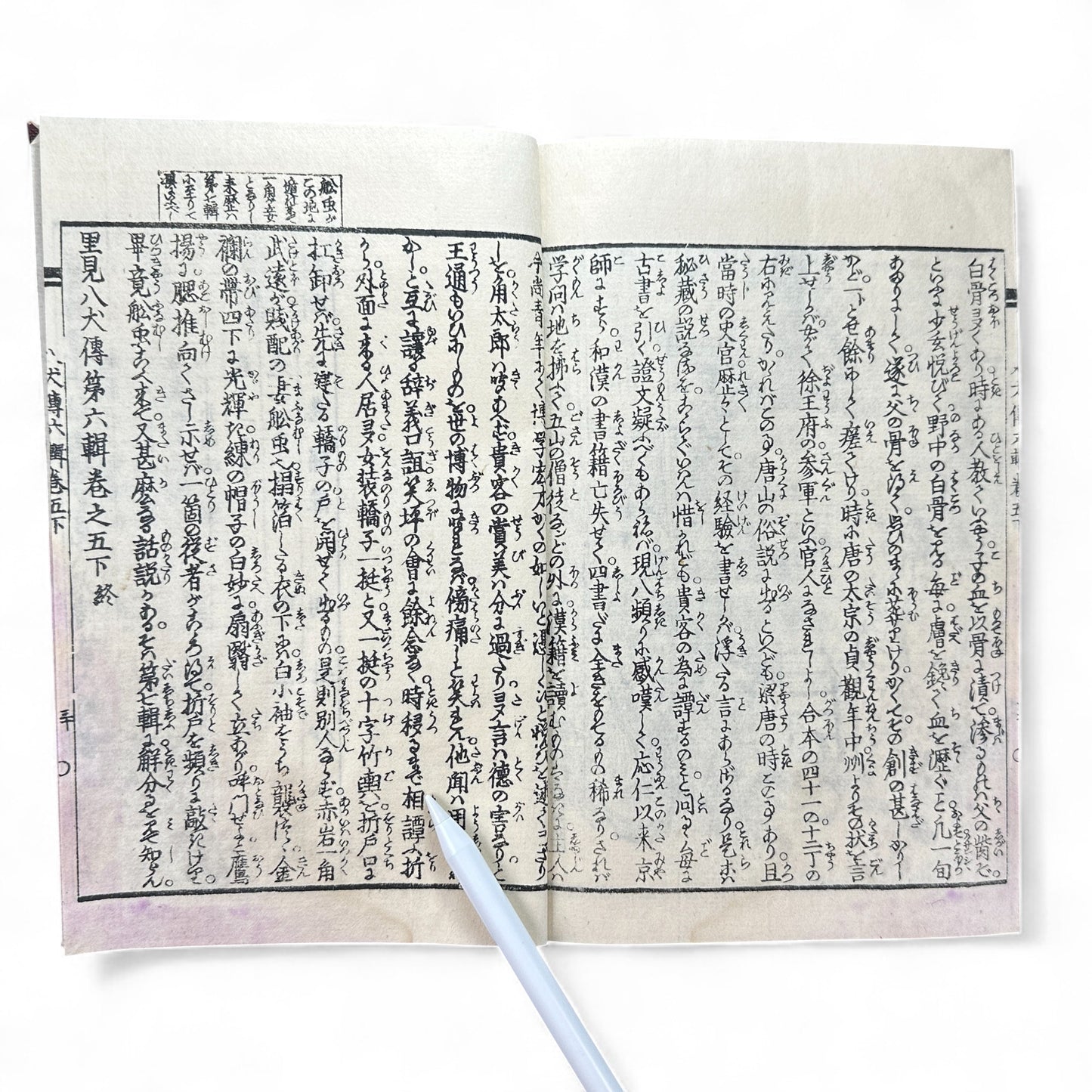 Nansō Satomi Hakkenden 南總里見八犬傳 Vol.12 — Meiji-Era Illustrated Japanese Novel (Kyokutei Bakin 曲亭馬琴)-B55