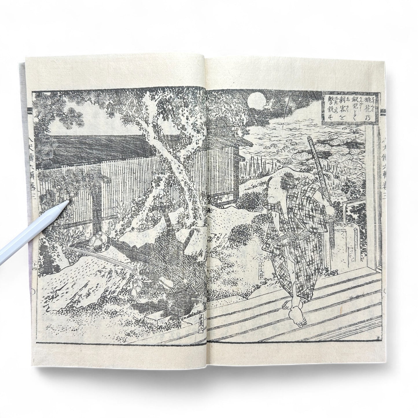 Nansō Satomi Hakkenden 南總里見八犬傳 Vol.11 — Late Edo Woodblock Edition (Kyokutei Bakin 曲亭馬琴, Samurai Epic Classic)-B56