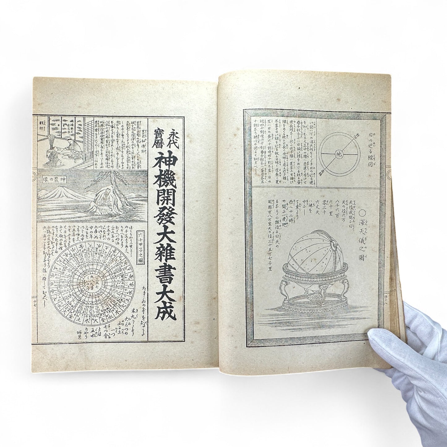永代中機神機開発大雑書大全 – Edo-Meiji Japanese Illustrated Encyclopedia – Divination, Astronomy & Physiognomy-B58
