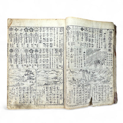 改正諸国道中分間大雑録 – Edo Period Illustrated Japan Atlas – Provincial Maps & Landmarks-B59