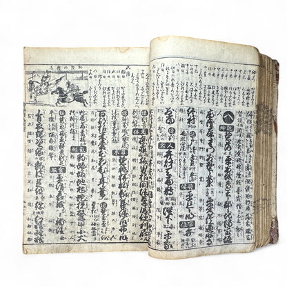 改正諸国道中分間大雑録 – Edo Period Illustrated Japan Atlas – Provincial Maps & Landmarks-B59