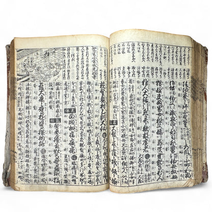 改正諸国道中分間大雑録 – Edo Period Illustrated Japan Atlas – Provincial Maps & Landmarks-B59