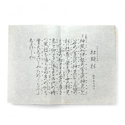 観世流謡曲謡本 第外三 – Meiji 43 (1910) Kanze School Noh Chant Book – Traditional Japanese Theatre-B64