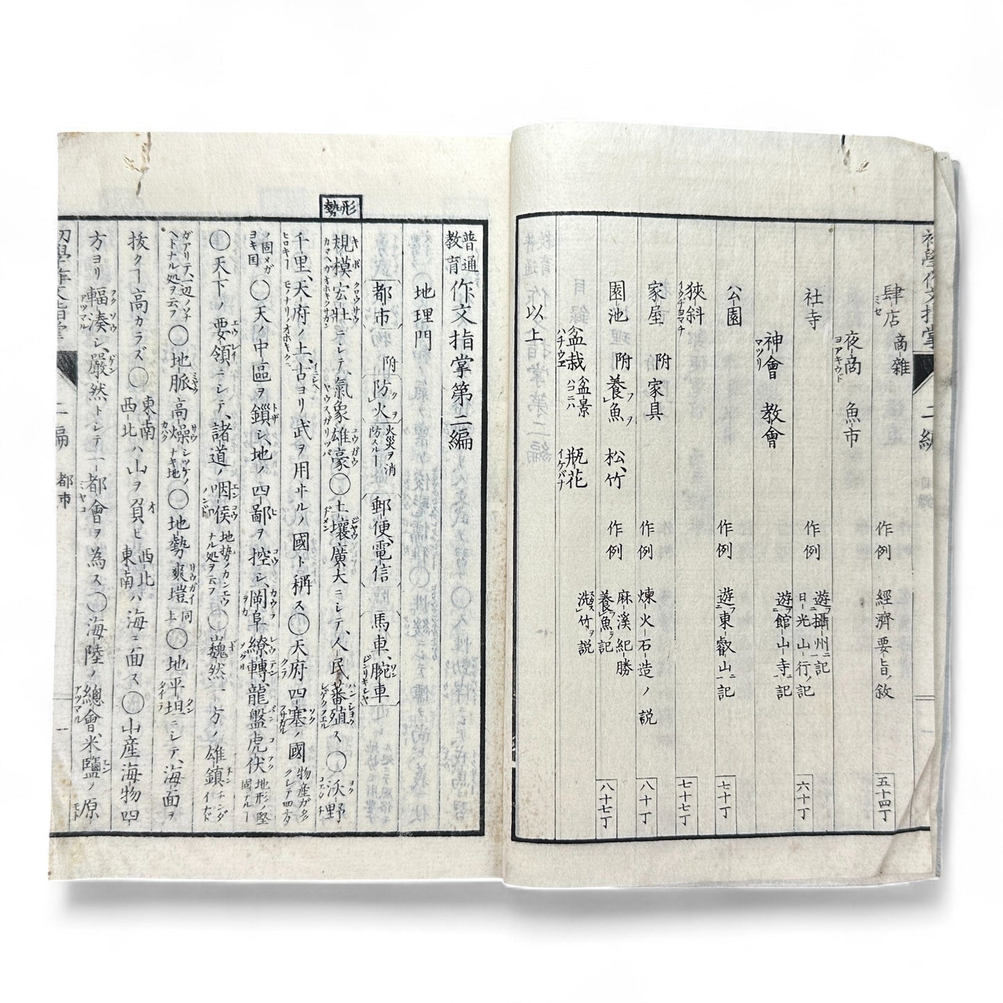 作文指導 第二編 – Meiji-Era Composition Textbook – Japanese Educational Reform Book-B66