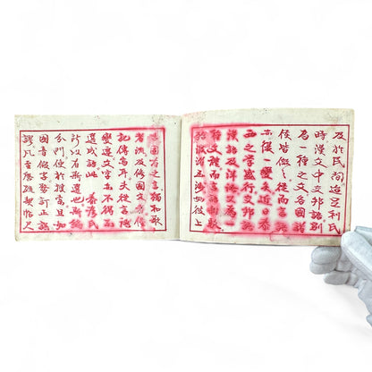 Meiji 1893 “Kanbun Dictionary” by Asano Yasuhiko 朝野泰彦 – Red Ink Edition Published by Bunkaidō & Sanshōdō – Tokyo Meiji Period Japanese-Chinese Reference Book-B71