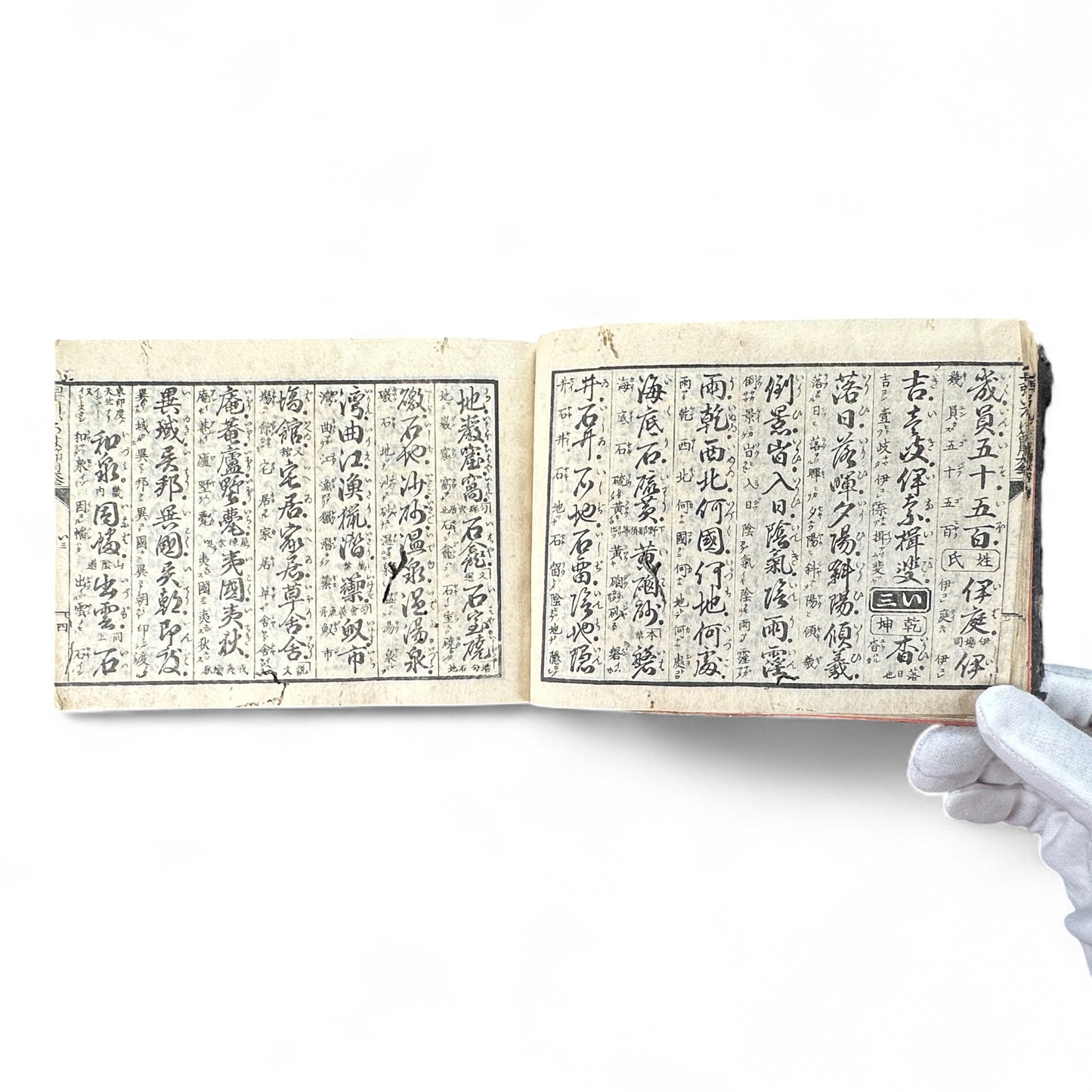 Meiji 1893 “Kanbun Dictionary” by Asano Yasuhiko 朝野泰彦 – Red Ink Edition Published by Bunkaidō & Sanshōdō – Tokyo Meiji Period Japanese-Chinese Reference Book-B71