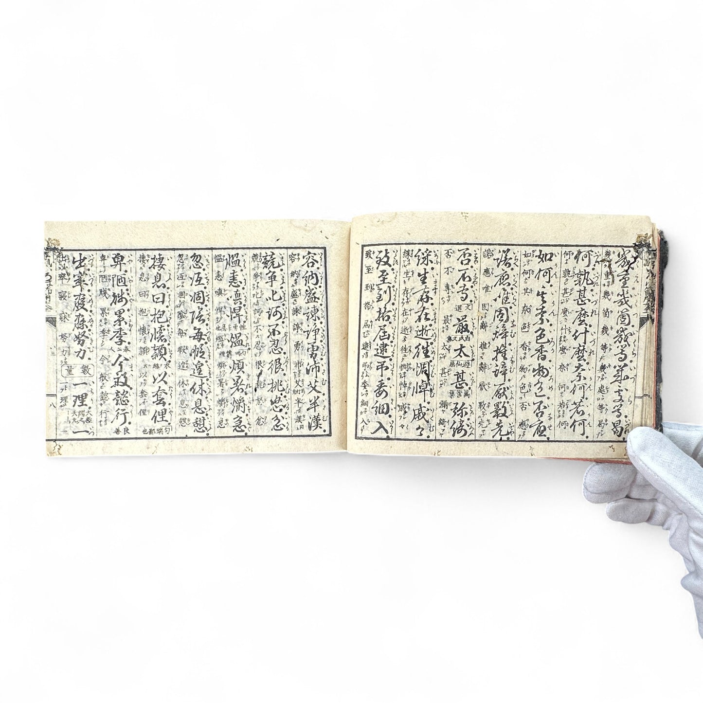 Meiji 1893 “Kanbun Dictionary” by Asano Yasuhiko 朝野泰彦 – Red Ink Edition Published by Bunkaidō & Sanshōdō – Tokyo Meiji Period Japanese-Chinese Reference Book-B71