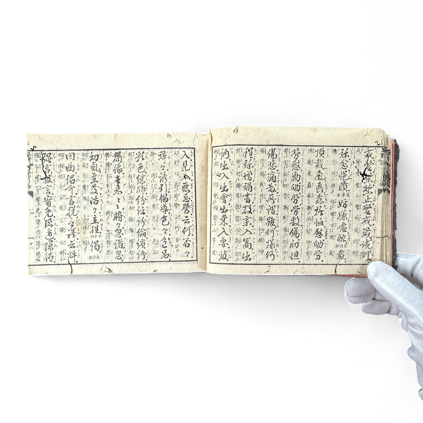 Meiji 1893 “Kanbun Dictionary” by Asano Yasuhiko 朝野泰彦 – Red Ink Edition Published by Bunkaidō & Sanshōdō – Tokyo Meiji Period Japanese-Chinese Reference Book-B71