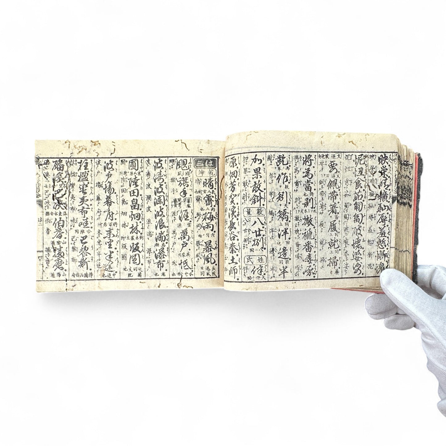 Meiji 1893 “Kanbun Dictionary” by Asano Yasuhiko 朝野泰彦 – Red Ink Edition Published by Bunkaidō & Sanshōdō – Tokyo Meiji Period Japanese-Chinese Reference Book-B71