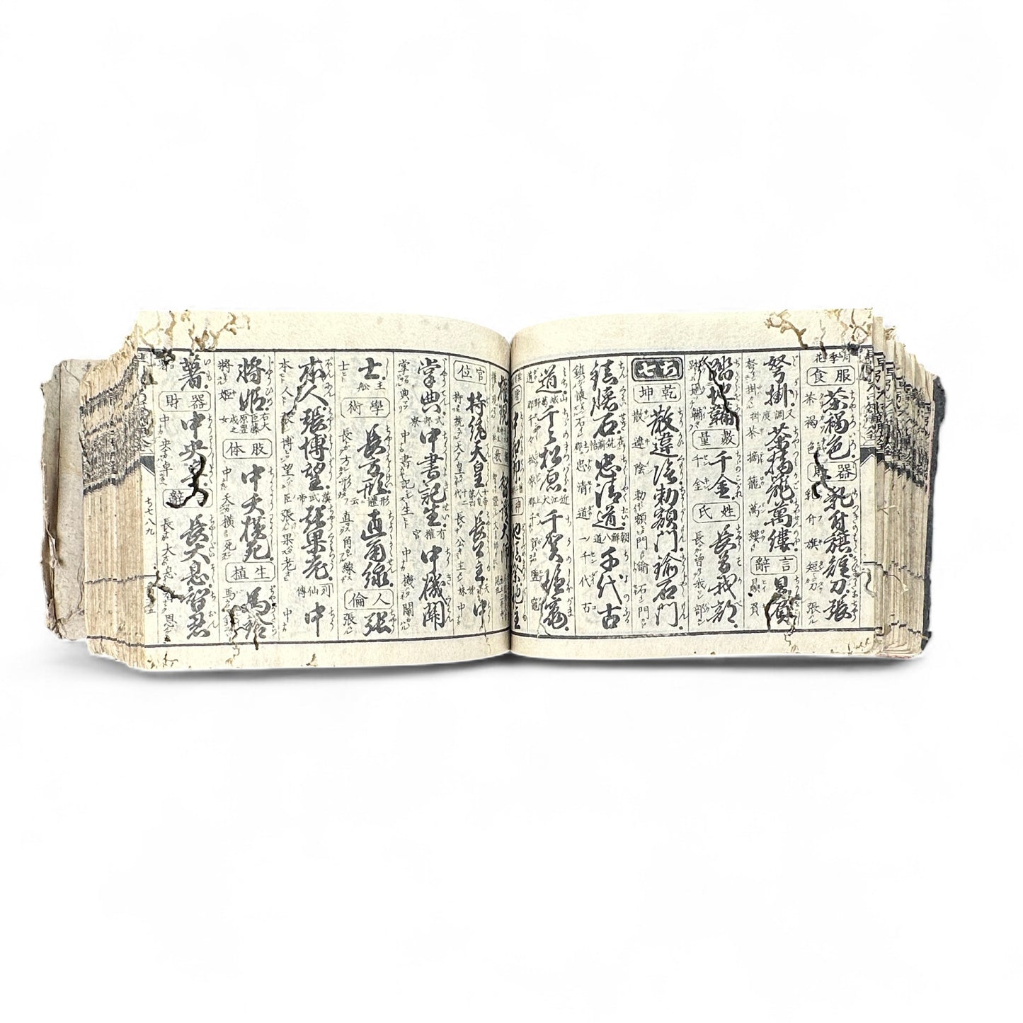 Meiji 1893 “Kanbun Dictionary” by Asano Yasuhiko 朝野泰彦 – Red Ink Edition Published by Bunkaidō & Sanshōdō – Tokyo Meiji Period Japanese-Chinese Reference Book-B71