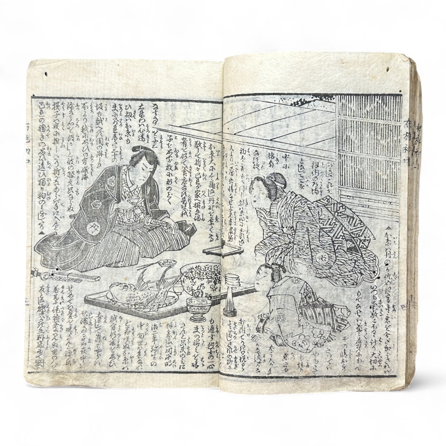 Ima Tokiwa Fuse Monogatari (今常盤布施譚) – Complete 3-Volume Meiji Woodblock Illustrated Novel by Hayashi Hakuen & Baido Kunimasa (c.1880s Japan)-B79