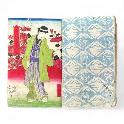 Hanaregiku Kyokkyō (離れ菊 掬鏡) – Complete 3-Volume Meiji Illustrated Novel by Bunkyōdō Shujin & Kaga Yoshisama (1882 Japan)-B80