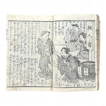 Hanaregiku Kyokkyō (離れ菊 掬鏡) – Complete 3-Volume Meiji Illustrated Novel by Bunkyōdō Shujin & Kaga Yoshisama (1882 Japan)-B80