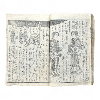 Hanaregiku Kyokkyō (離れ菊 掬鏡) – Complete 3-Volume Meiji Illustrated Novel by Bunkyōdō Shujin & Kaga Yoshisama (1882 Japan)-B80