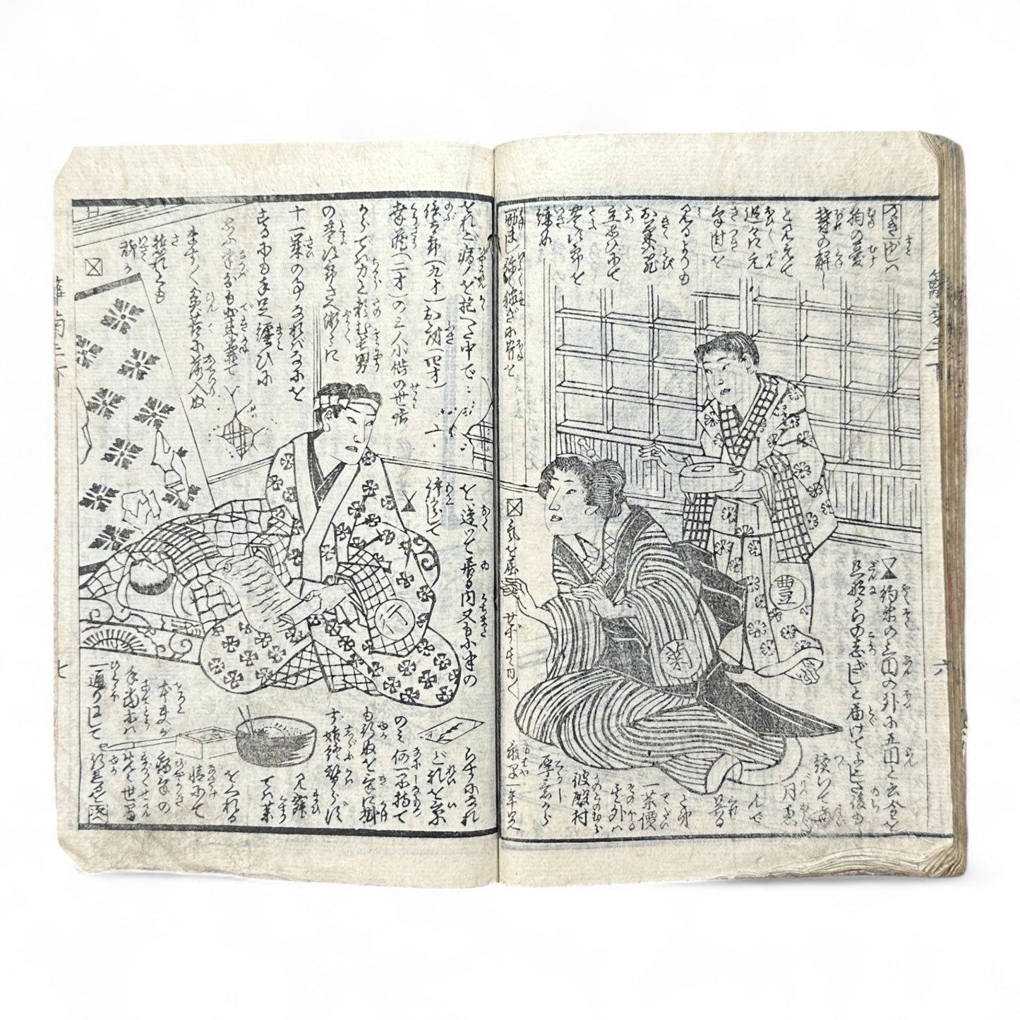 Hanaregiku Kyokkyō (離れ菊 掬鏡) – Complete 3-Volume Meiji Illustrated Novel by Bunkyōdō Shujin & Kaga Yoshisama (1882 Japan)-B80