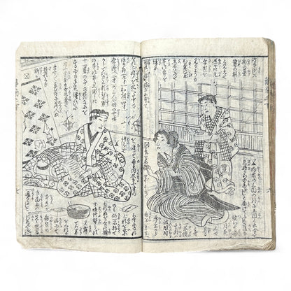 Hanaregiku Kyokkyō (離れ菊 掬鏡) – Complete 3-Volume Meiji Illustrated Novel by Bunkyōdō Shujin & Kaga Yoshisama (1882 Japan)-B80