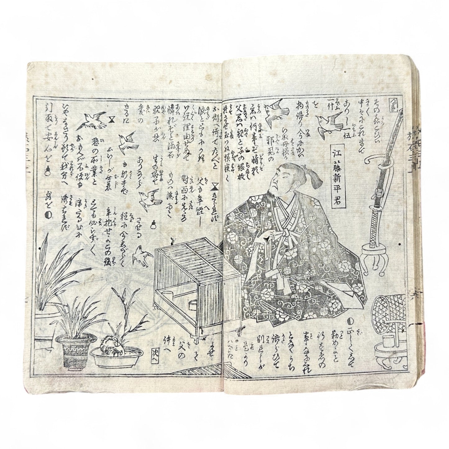 Kurahashi Tōji Ritsuhō-zuru (倉橋冬児立圃鶴) – Complete 3-Volume Meiji Woodblock-Printed Novel by Kurahashi Tōji & Seirentei Bunjū (1882 Japan)-B82