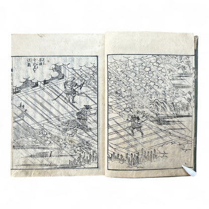 Ehon Hokoki 絵本補公記 Edo Period Japanese Illustrated Samurai Chronicle Book-B88