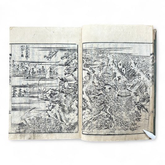 Ehon Hokoki 絵本補公記 Edo Period Japanese Illustrated Samurai Chronicle Book-B88