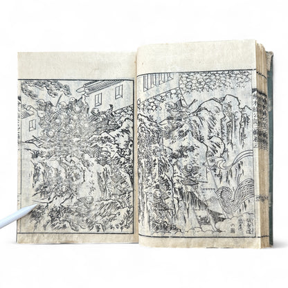 Ehon Hokoki 絵本補公記 Edo Period Japanese Illustrated Samurai Chronicle Book-B88