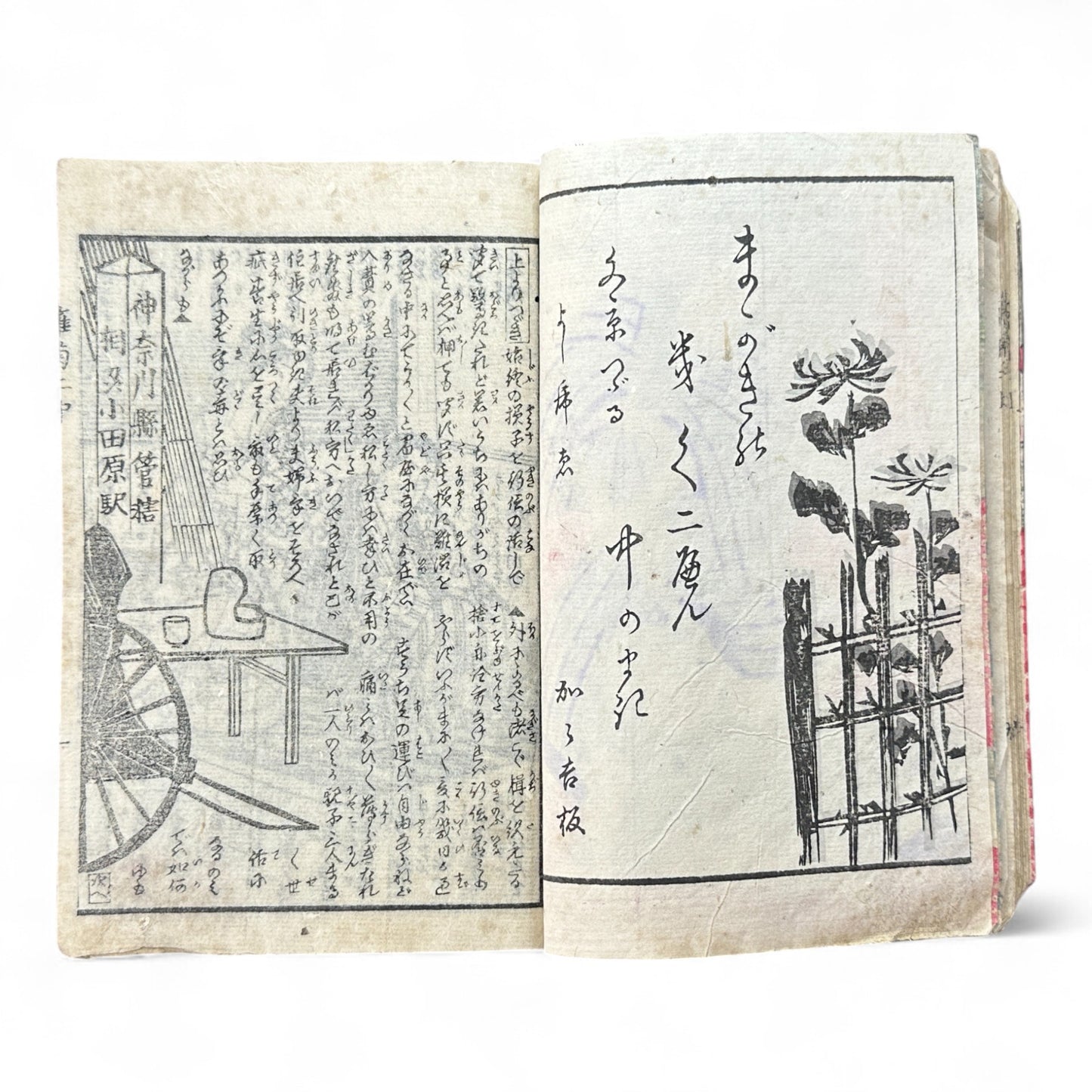 Hi no Kiku Shirube Kagami 簸の菊標鏡 – Edo Period Color Illustrated Woodblock Book (3 Volumes in One)-B92