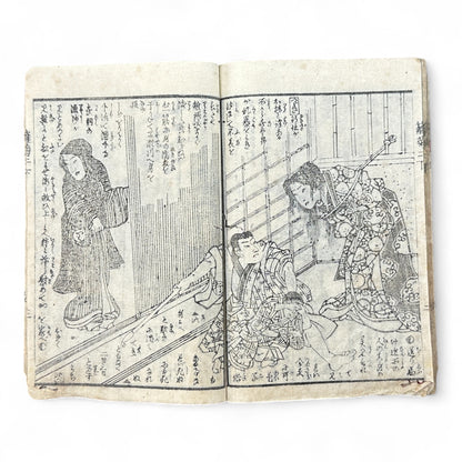 Hi no Kiku Shirube Kagami 簸の菊標鏡 – Edo Period Color Illustrated Woodblock Book (3 Volumes in One)-B92