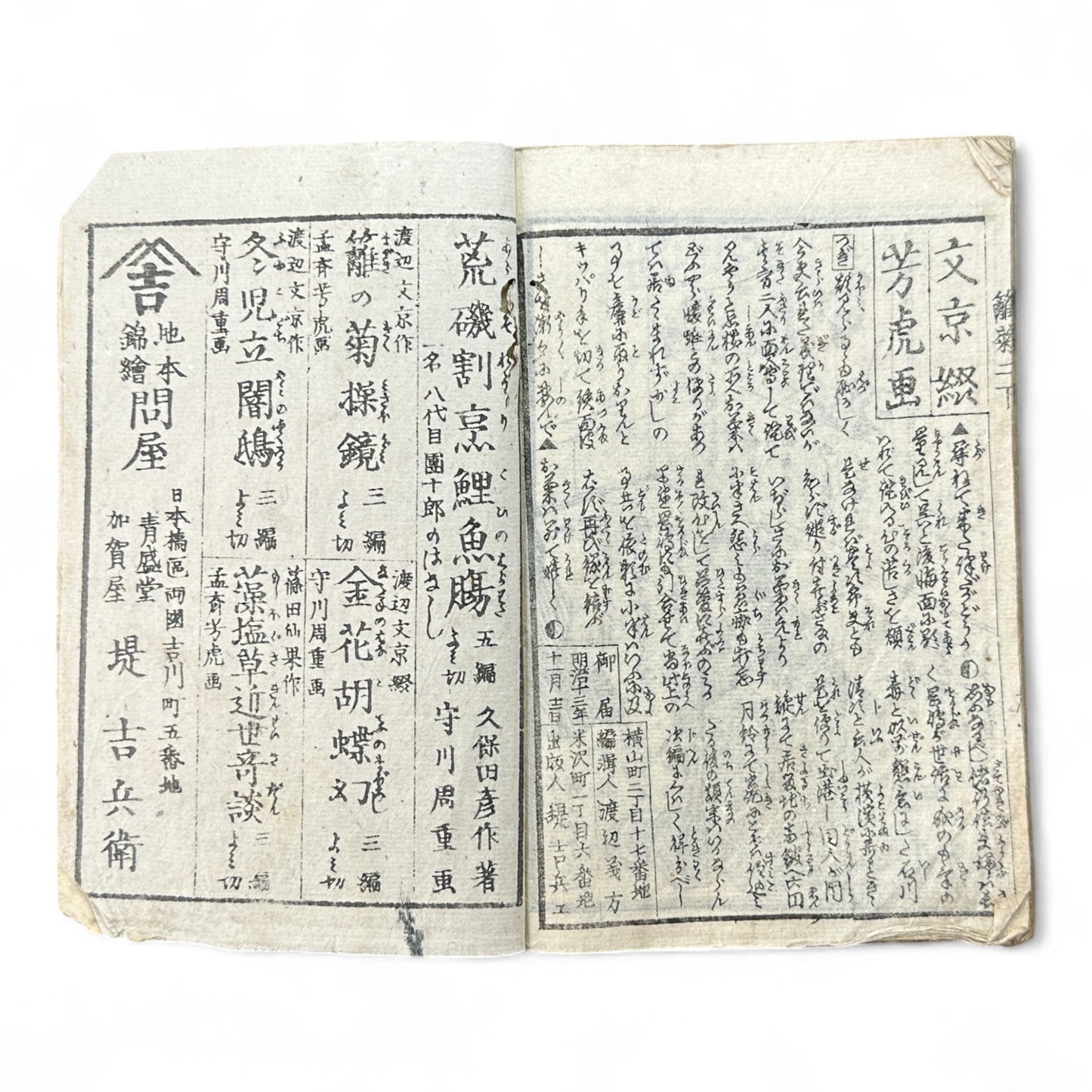 Hi no Kiku Shirube Kagami 簸の菊標鏡 – Edo Period Color Illustrated Woodblock Book (3 Volumes in One)-B92