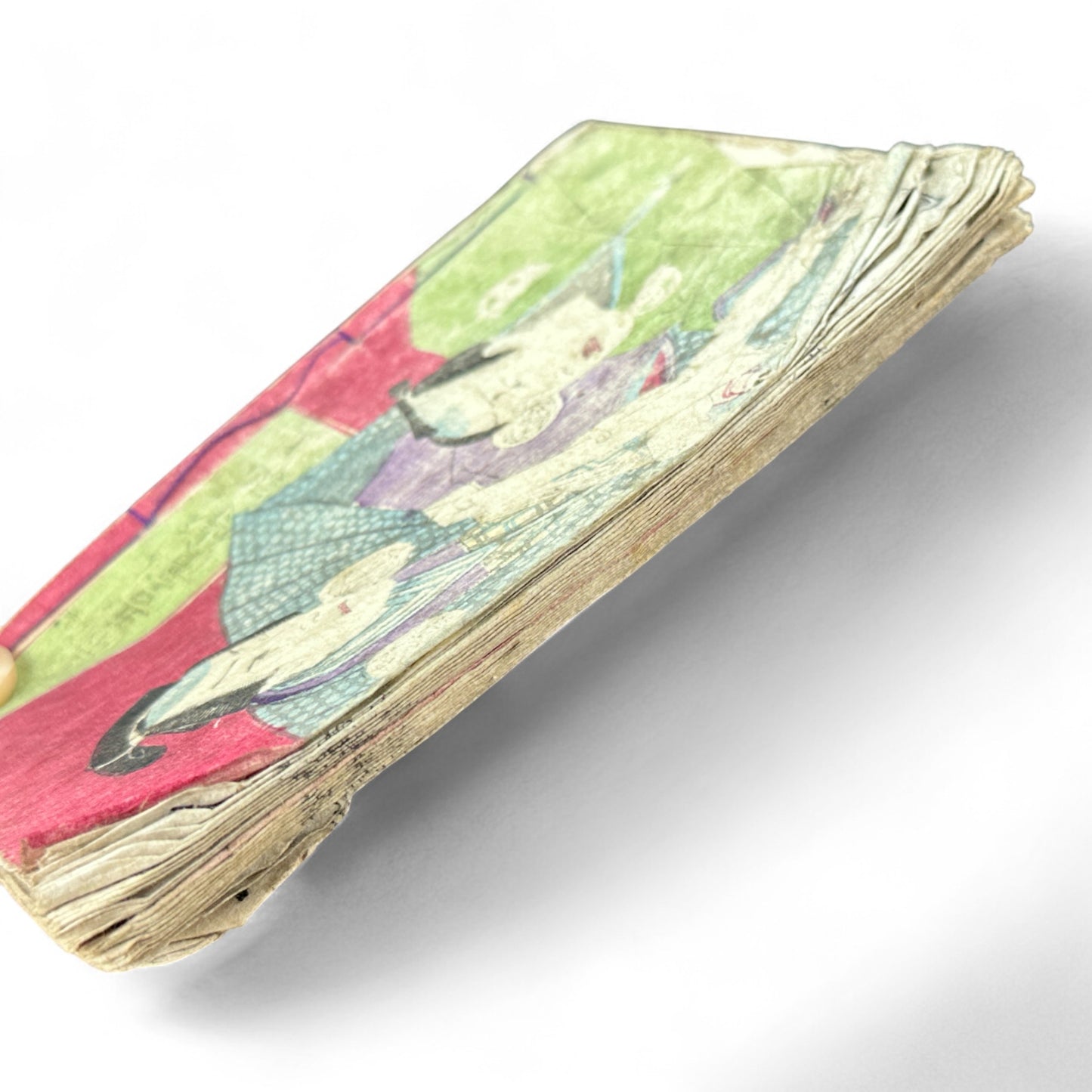 Edo Period Samurai Illustrated Book – Two Volumes Combined – Woodblock Printed Japanese Antique-B93