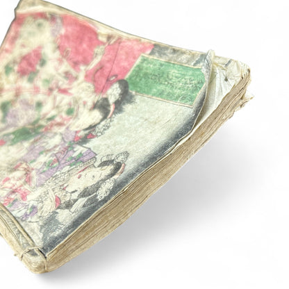 Edo Period Samurai & Landscape Illustrated Book – Two Volumes in One – Japanese Woodblock Printing-B94