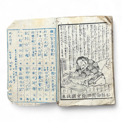 Edo–Meiji Period Illustrated Book “Fuse Monogatari” by Shōrin Haku’en – Three Volumes in One – Japanese Woodblock Print Literature-B95