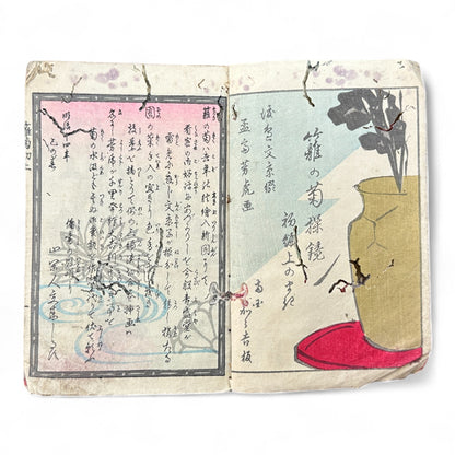 Hanare no Kiku Shirube no Kagami 離菊標鏡 Edo Woodblock Book (3 Volumes in One) by Utagawa Yoshitora 芳虎-B96