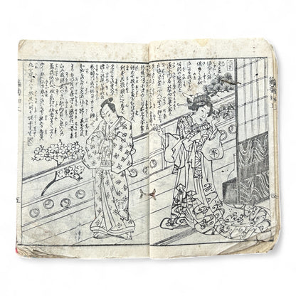 Hanare no Kiku Shirube no Kagami 離菊標鏡 Edo Woodblock Book (3 Volumes in One) by Utagawa Yoshitora 芳虎-B96