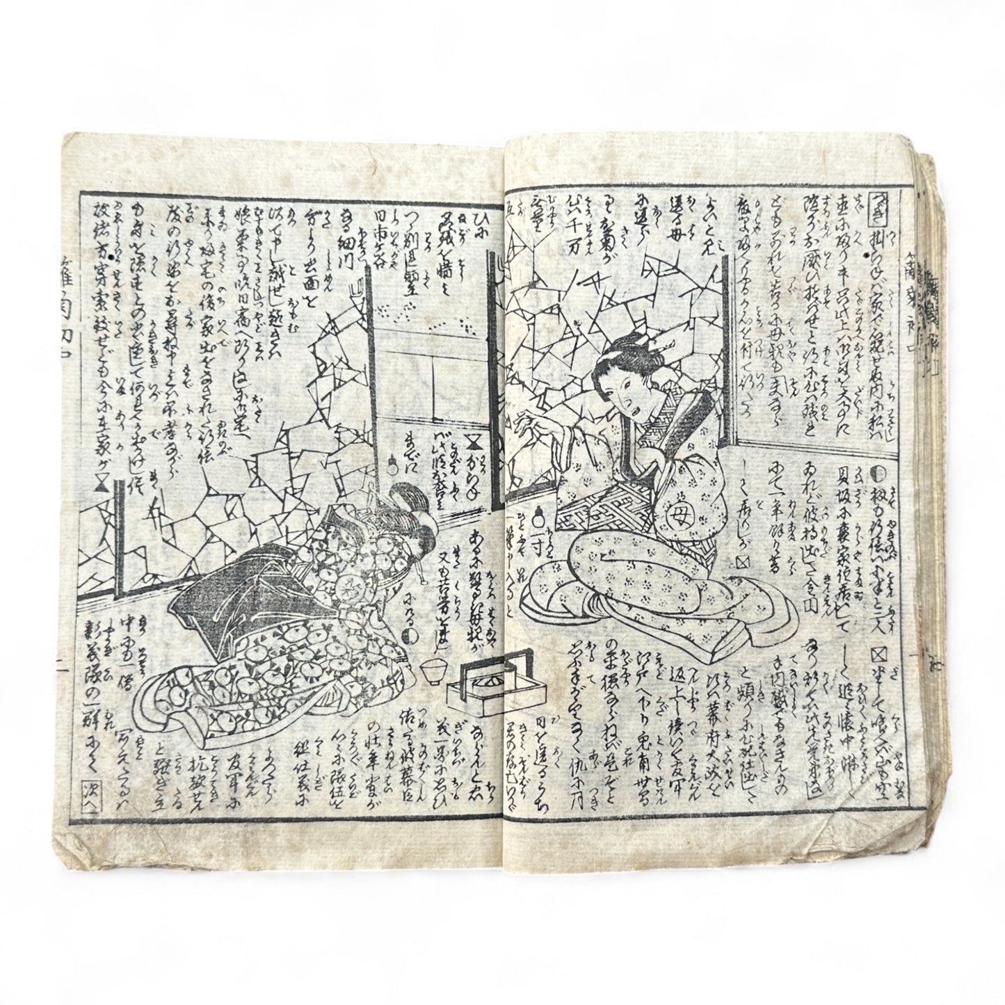 Hanare no Kiku Shirube no Kagami 離菊標鏡 Edo Woodblock Book (3 Volumes in One) by Utagawa Yoshitora 芳虎-B96