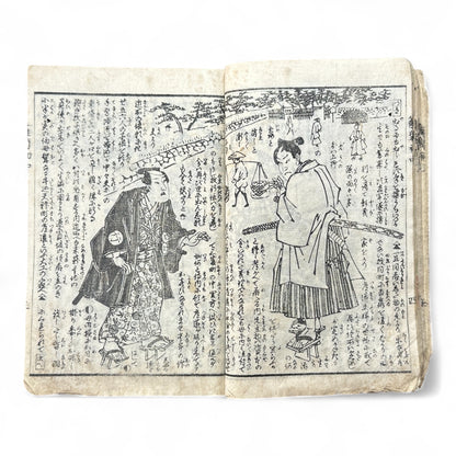 Hanare no Kiku Shirube no Kagami 離菊標鏡 Edo Woodblock Book (3 Volumes in One) by Utagawa Yoshitora 芳虎-B96